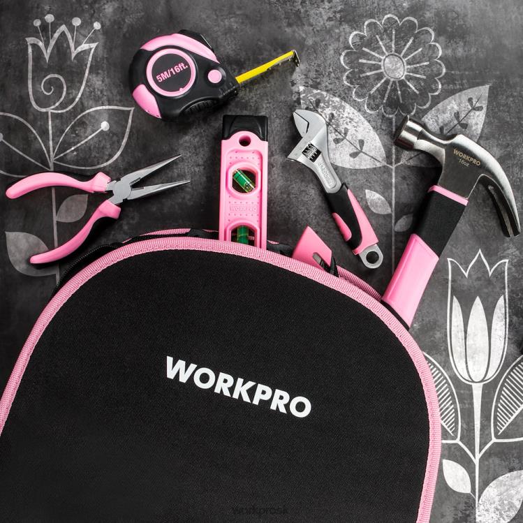 WORKPRO103-dielna súprava náradia s okrúhlym puzdrom na jednoduché prenášanie, ktoré je ideálne pre domácu údržbu B2HZ248 nástroj