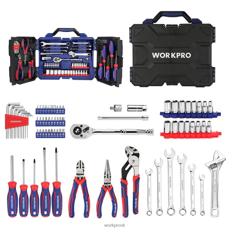 WORKPRO87-dielna sada mechanického náradia, súprava ručného náradia s úložným boxom na náradie B2HZ305 nástroj