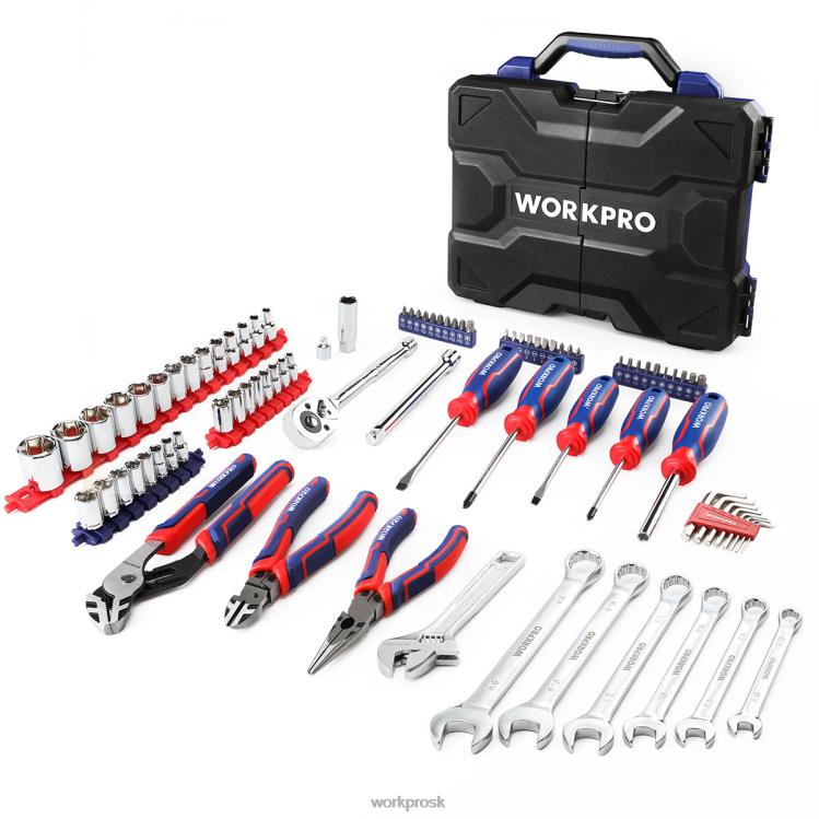 WORKPRO87-dielna sada mechanického náradia, súprava ručného náradia s úložným boxom na náradie B2HZ305 nástroj