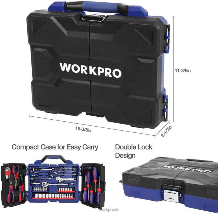 WORKPRO87-dielna sada mechanického náradia, súprava ručného náradia s úložným boxom na náradie B2HZ305 nástroj